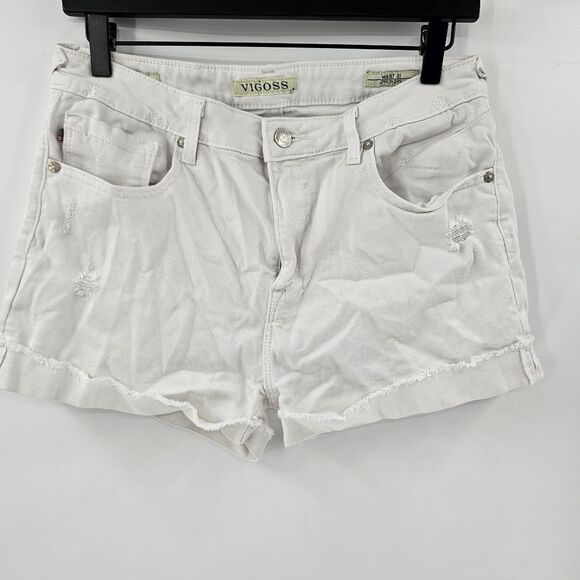 Vigoss Pants - Vigoss jagger high rise shorts white 31 summer vacation